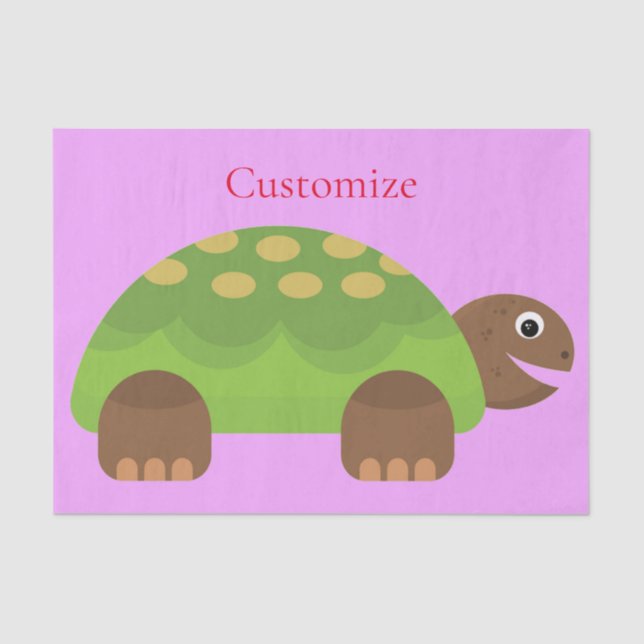 Happy Smiling Turtle Thunder_Cove Tissue Paper (Front)