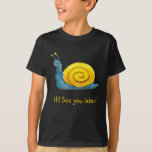 Happy Snail | Adorable Animal T-shirt at Zazzle