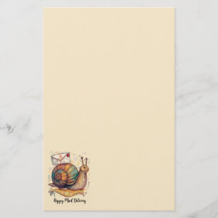Happy Snail Mail Paper