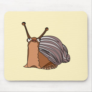 Happy Snail Mouse Pad