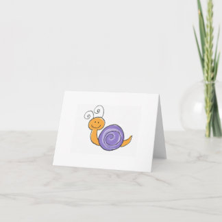 Happy Snail notecard