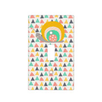 Happy Snail on Triangles Light Switch Cover