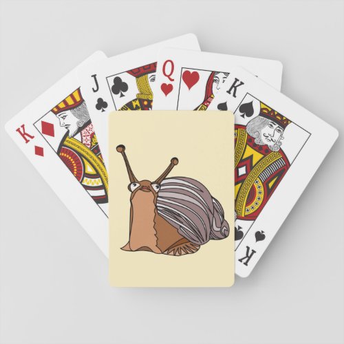 Happy Snail Playing Cards