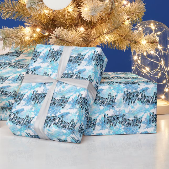 Happy Snow Day Wrapping Paper (Holidays)