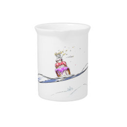 Happy Snowboarding Birthday Drink Pitcher