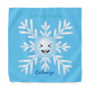 Happy Snowflake Emoticon Thunder_Cove  Bandana