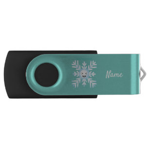 Happy Snowflake Emoticon Thunder_Cove  Flash Drive
