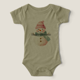 Happy Snowman Christmas Infant T-shirt