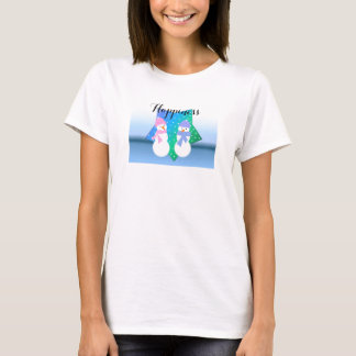 Happy Snowman Couple T-Shirt