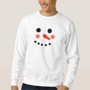 Happy Snowman Face Sweatshirt