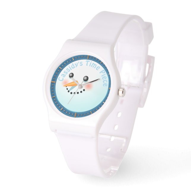 Happy Snowman Face Watch (Angle)