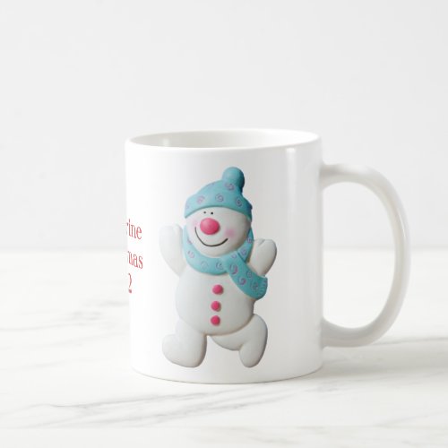 Happy Snowman girls name christmas mug gift Coffee Mug