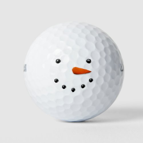 Happy Snowman Golf Balls