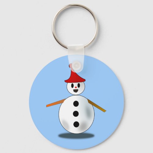 Happy Snowman Keychain