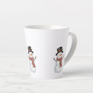 Happy Snowman Latte Mug