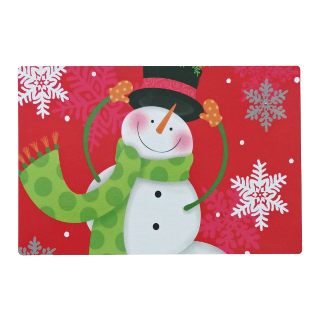 Happy Snowman Placemat (Front)