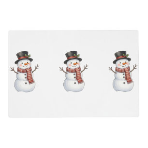Happy Snowman Placemat