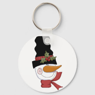Happy Snowman Tshirts and Gifts Keychain