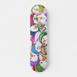 Happy Snowmans Christmas Skateboard