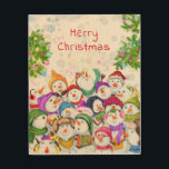 Happy Snowmans Christmas Wood Wall Art<br><div class="desc">Christmas Wall Decor with Happy Snowmans Party Christmas Party Funny Drawing Cartoon Snowman Celebration - or Choose / Add Your Unique Text / Font / Color - Make Your Special Christmas Decor Gift - Resize and move or remove and add elements / image with Customization tool ! - Drawing and...</div>