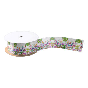 Happy Snowmans Merry Christmas Party Ribbon