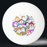 Happy Snowmans Merry Christmas Ping Pong Ball<br><div class="desc">Ping Pong Balls with Happy Snowmans Merry Christmas Party Funny Drawing Cartoon Snowman Celebration - Choose / Add Your Unique Text / Font / Color - Make Your Special Ping Pong Ball Gift - Resize and move or remove and add elements / image with customization tool ! - Drawing and...</div>