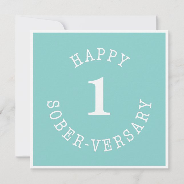 Happy Sober-versary Card (Front)