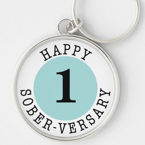 Happy Sober_versary Card Keychain