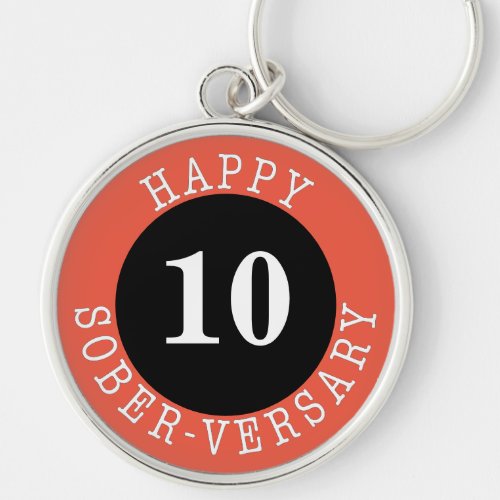 Happy Sober_versary Card Keychain