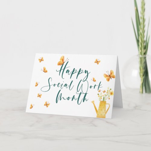 Happy Social Work Month Card
