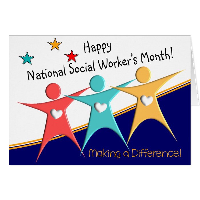 Happy Social Worker's Month Cards Zazzle
