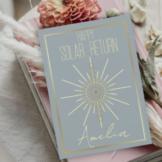 Happy Solar Return Holiday Card