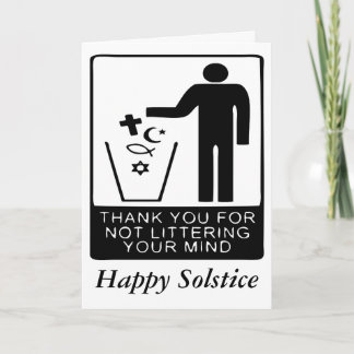 Happy Solstice Holiday Card