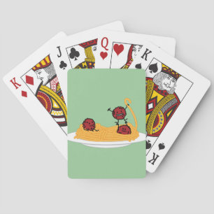 Happy Spaghetti and Meatballs Poker Cards