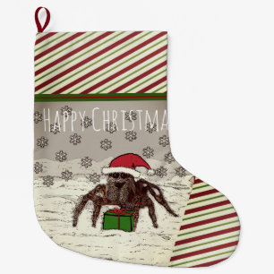 Happy Spider Personalized Christmas Stocking