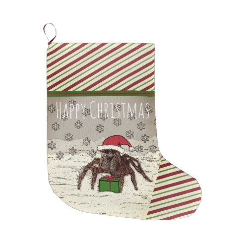 Happy Spider Personalized Christmas Stocking
