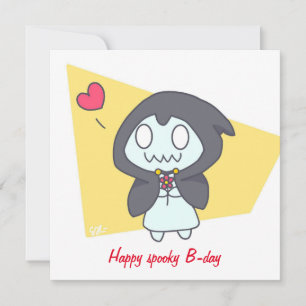 Happy spooky birthday holiday card
