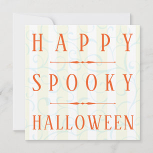 Happy Spooky Halloween Card Template