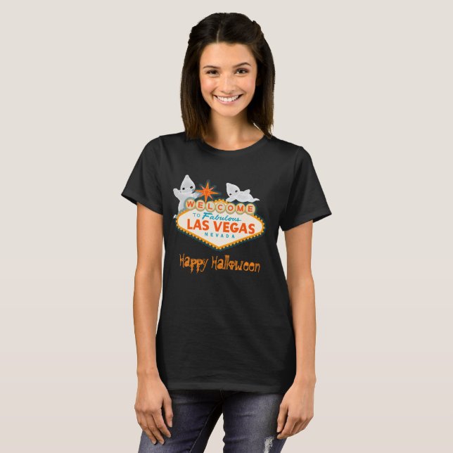 Happy Spooky Halloween Las Vegas T-Shirt (Front Full)