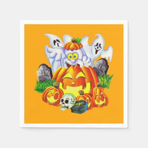 Happy Spooky Halloween Paper Napkins