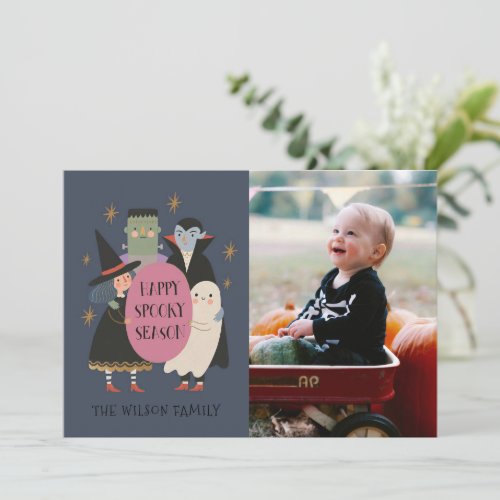 Happy Spooky Season Custom Family Photo Halloween