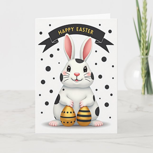 Happy Spotted Creature Card (Front)