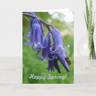 Happy Spring! "Bluebells in England" Holiday Card