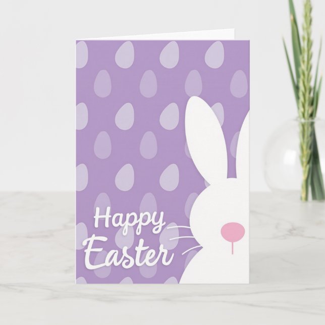 Happy Spring Bunny Scene Card (Front)