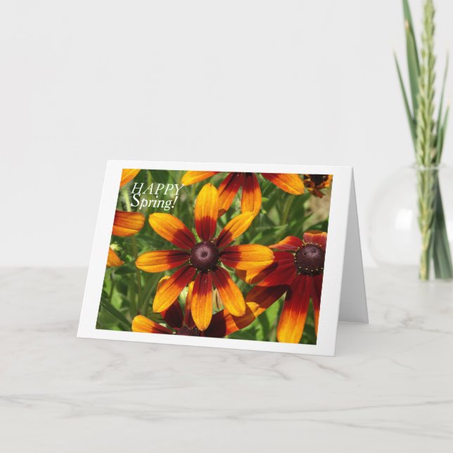 Happy Spring Card,white envelopes included Card (Front)