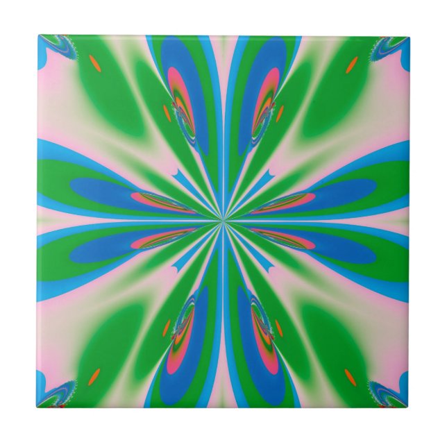 Happy Spring Ceramic Tile (Front)