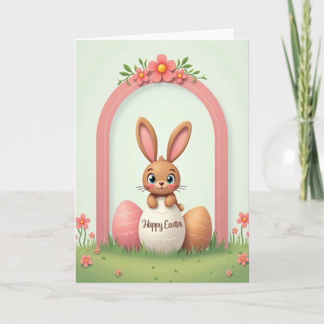 Happy Spring Creature Egg Card (Front)