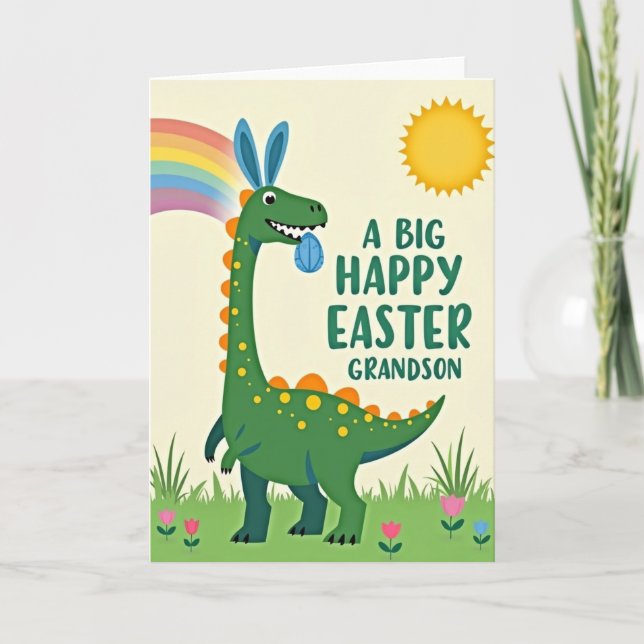 Happy Spring Creature Friend Card (Front)