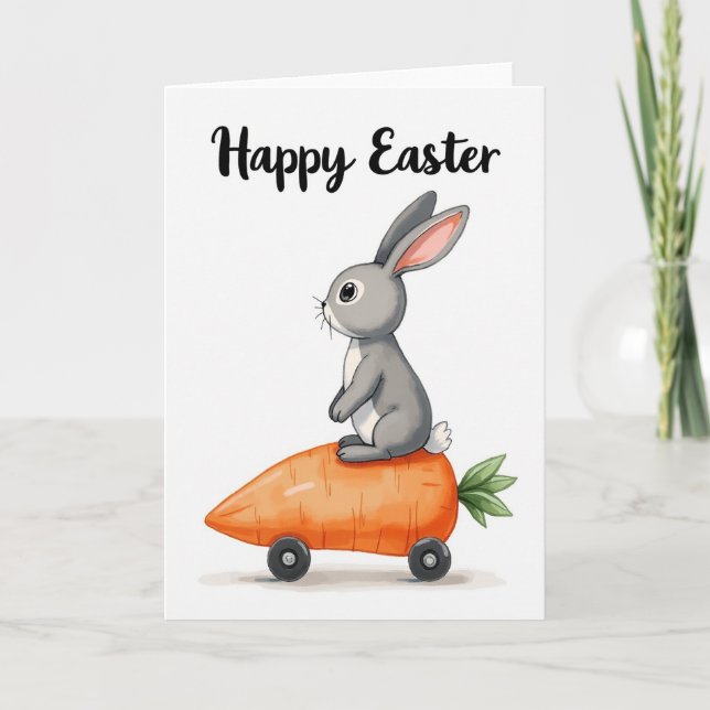 Happy Spring Creature Ride Card (Front)