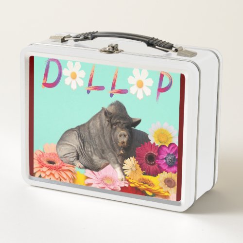 Happy Spring Dollop Lunch Box Metal Lunch Box